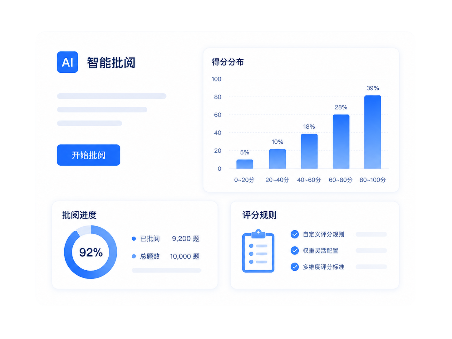 智能批阅功能截图
